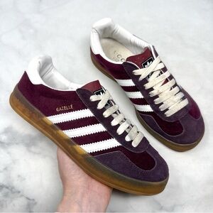 GUCCI X Adidas Gazelle Velvet Suede Leather Low Top Sneaker Trainers Shoes 37.5